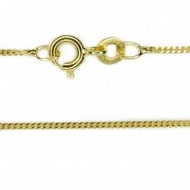 Goldene Halskette, Kette, Panzerkette 1,1mm breit 50cm, 8Kt GOLD 333