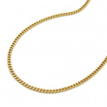 Halskette Goldene Halskette, Kette, Panzerkette 1,1mm breit 42cm, 8Kt GOLD 333