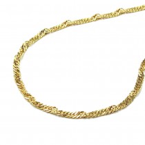 Halskette, Kette 1,4mm Singapurkette, 333 8Kt GOLD 45cm