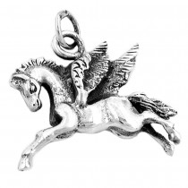 Anhänger, Pferd mit Flügeln, Silber 925
